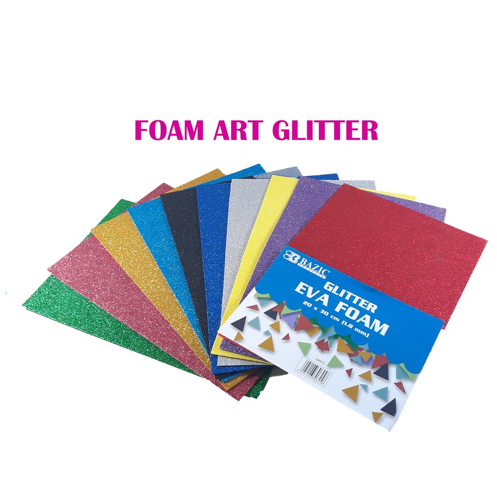 Foam Art Glitter Bazic 20 x 30 PILIH 1 WARNA