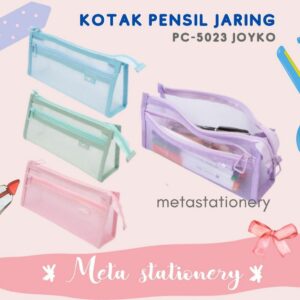 Tempat Pensil Jaring / Kotak Pensil Multi Layer Pastel Joyko PC-5023