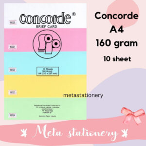 Kertas Concorde / Concorde Paper 160gr A4 - Isi 10 Lembar