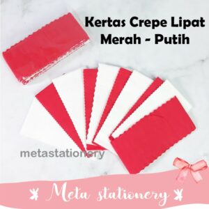 Kertas Crepe Lipat Merah Putih