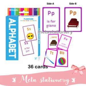 Kartu Belajar Alpabet / Learning Cards / Flashcards Aphabet Bazic