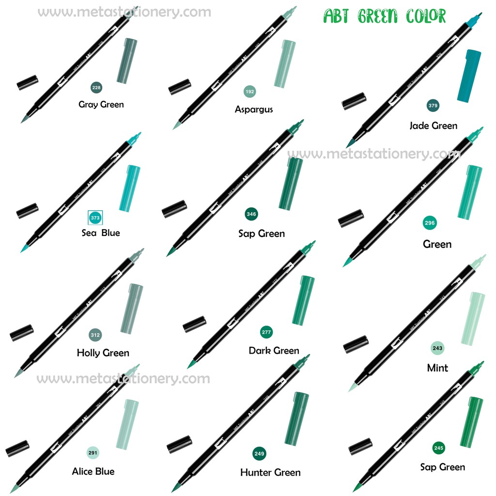 ABT Tombow Dual Brush Pen Warna Green - Image 2