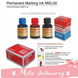 Tinta spidol snowman permanent (MIG-20) (1pc)
