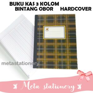 Buku Kas 3 Kolom Bintang Obor Hard Cover (kwarto)