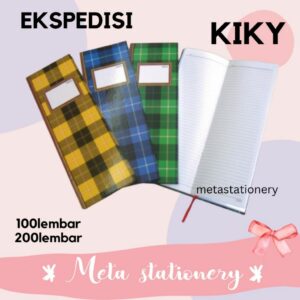 Buku Catatan / Buku Hard Cover Ekspedisi Kiky 1pc ( Motif Random )