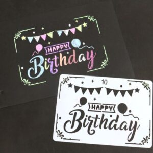 Penggaris Huruf Flexsibel Tulisan Happy Birthday