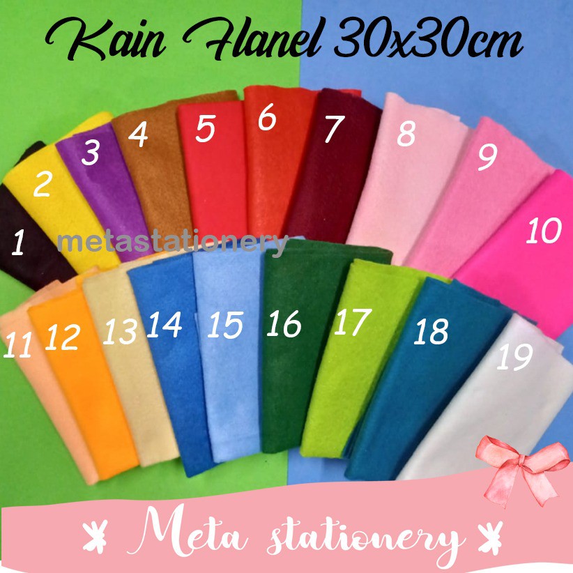 Kain Flanel 30 x 30 cm
