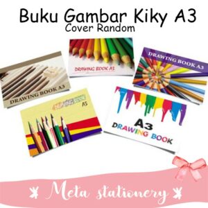 Buku Gambar / Drawing Book Kiky uk A3 (Motif RANDOM)