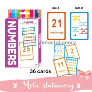 Kartu Belajar Angka / Learning Cards / Flashcards Numbers Bazic