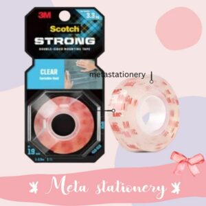 Double Tape Bening / Double Side Mounting Tape Clear 19mm 3M S19