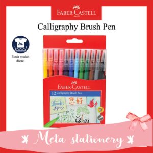 Calligraphy Brush Pen Faber Castell 12 warna