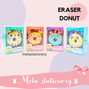 Eraser / Penghapus Motif Donut Fancy ( Motif Random )