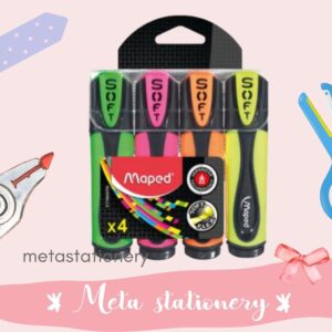 Highlighter / Textliner FlouPeps Ultra Soft Isi 4 Maped