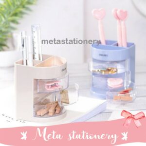 Deli E9147 Tempat Alat Tulis-Ps Desk Organizer 6 Comp