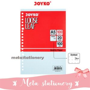 Loose Leaf / Isi Kertas File Binder Joyko Dotted A5-100DT
