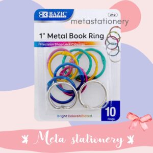 Ring Buku / Metal Ring Book Color 1 inch Bazic