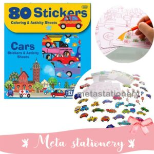 Stiker Anak - Cars Series Assorted Sticker 80 pcs BAZIC