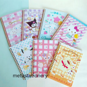 Buku Catatan / Notebook Ring / Notebook Spiral Kawaii Seri Kartun Sanrio