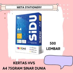 Kertas HVS Sinar Dunia A4 75gr (1rim)