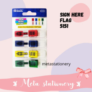 Index & Mark / Sticky Note Sign Here Flag 5151 Bazic
