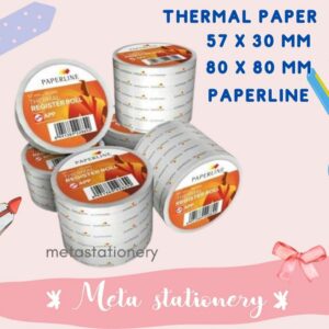 Kertas Thermal / Kertas Stuk Kasir / Thermal Fax Paperline ( 1pcs )