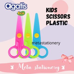 Scissors / Gunting Plastik Anak Neon Color Agatis