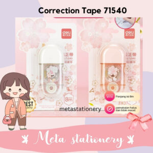 Tipex Kertas / Correction Tape Deli Design Bunga Sakura 71540