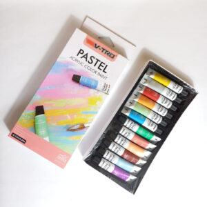 Acrylic Paint Pastel Colour / Cat Acrylic Pastel Vitro 12 Warna