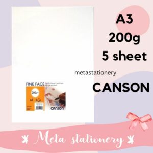 Kertas Gambar / Fine Face Paper Canson A3 200 gsm / 5 Sheet