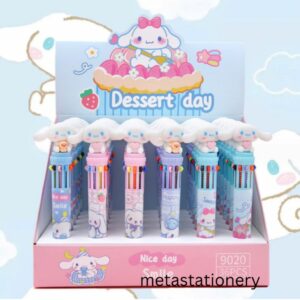 Pulpen 10 Warna / Pulpen Motif Lucu / Pen Color Kawaii Cinnamoroll
