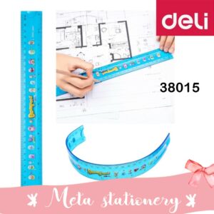 Ruler / Penggaris Flexible Deli E38015 30cm