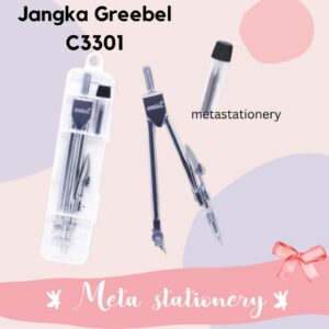 Math Set / Jangka Set / Jangka Besi / Jangka Greebel C3301