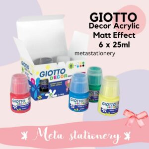 Matt Acrylic Paint / Cat Akrilik Set / Acrylic Giotto 25ml Isi 6pc