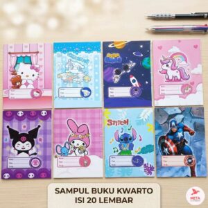 Sampul Buku Tulis / Sampul Gambar Kwarto