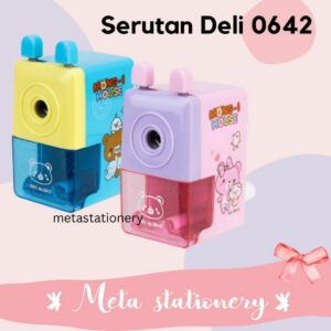 Pencil Sharpener / Serutan Putar / Rautan Meja / Serutan Mesin DELI E0642