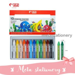 Premium Crayon / Krayon Premium TiTi PRC-12 / 12 Warna / Colors