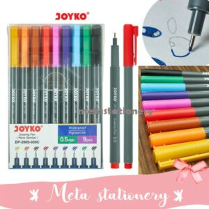 Drawing Pen / Pena Gambar Joyko DP-298S-059C 1 Set 9 Pcs