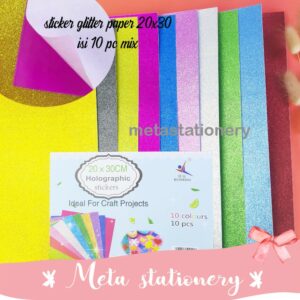 Sticker Glitter Paper 20 x 30 1 pack ( 10 Lembar )