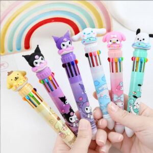 Pulpen 10 Warna / Pulpen Motif Lucu / Pen Color Kawaii Sanrio