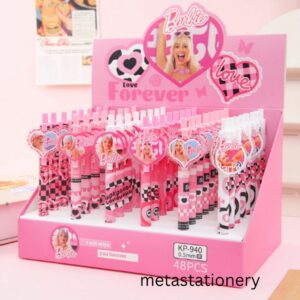 Pen Gel / Pulpen Gel Cetek Kawaii Motif Barbie ( Tinta Hitam )