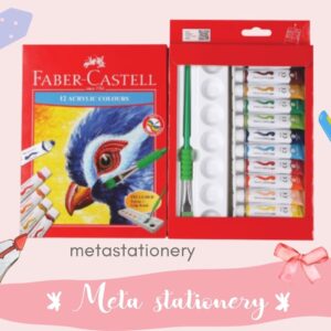 Cat akrilik / Cat Acrylic 12 warna Faber Castell