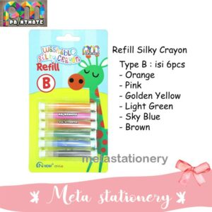 Isi Ulang / Refill NDM Paintmate Washable Silky Crayon Tipe B