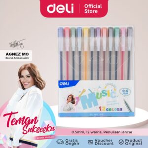 Color Gel Pen / Pulpen Gel 12 Warna CG19 Special Agnes Mo Edition