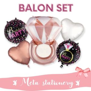 Balon Foil Set Ring Rose Gold