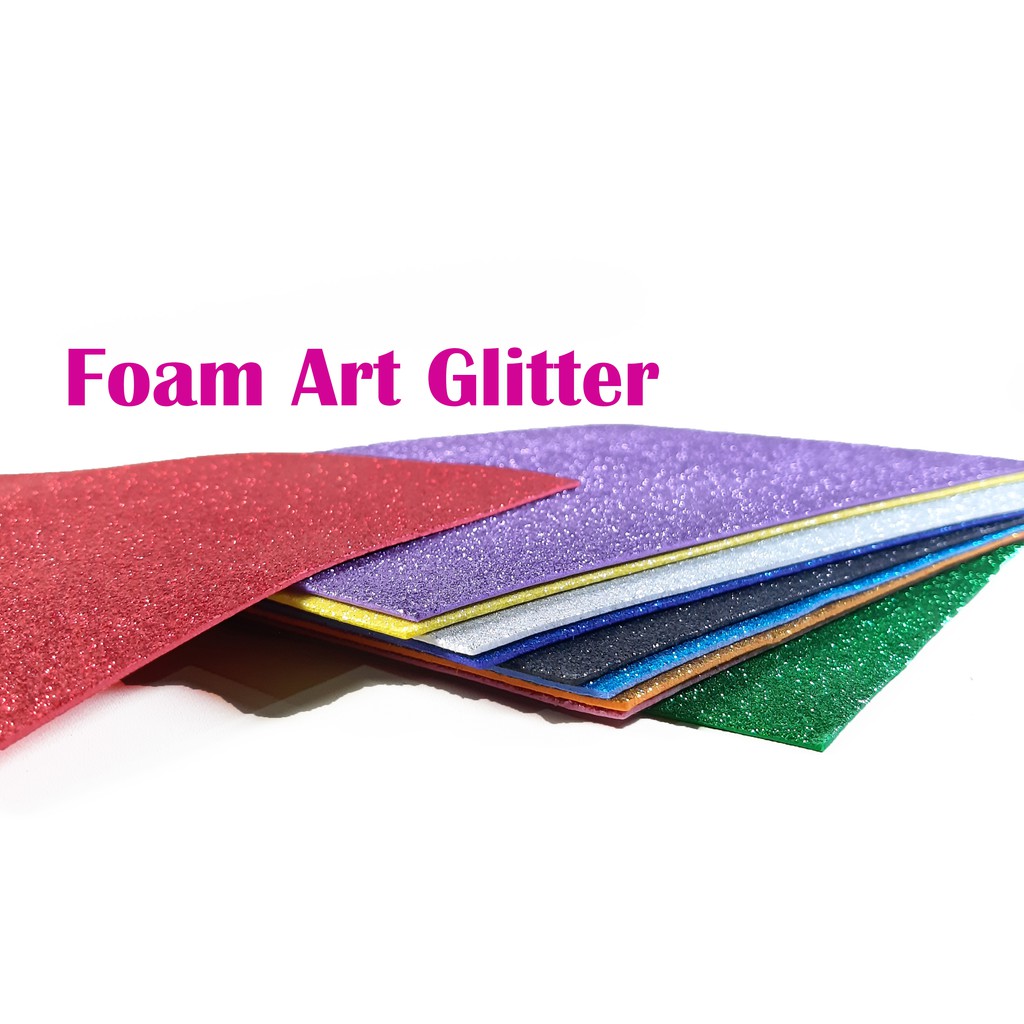 Foam Art Glitter Bazic 20 x 30 PILIH 1 WARNA - Image 2