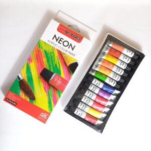 Acrylic Paint Neon Colour / Cat Acrylic Neon Vitro 12 Warna