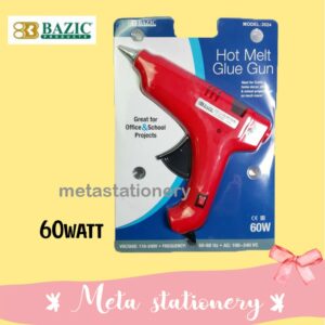 Alat Lem Tembak / Hot Melt Glue Gun Bazic 60W Red
