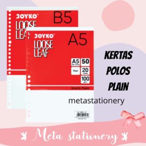 Loose Leaf / Isi Kertas File / Binder Joyko Polos