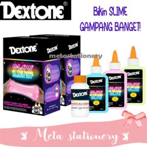 Slime Kit / Alat Buat Slime Dextone Glow In The Dark