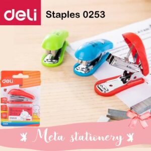 Stapler / Staples Mini Set Deli E0253